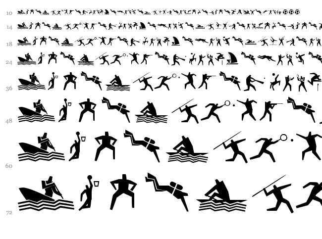 Sport 4 Ever font waterfall